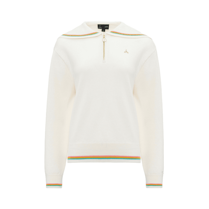 Кофта LI-NING 1990 Special Story Многоцветный Комфортный и дышащий Универсальный женский джемпер Айвори - изображение 1