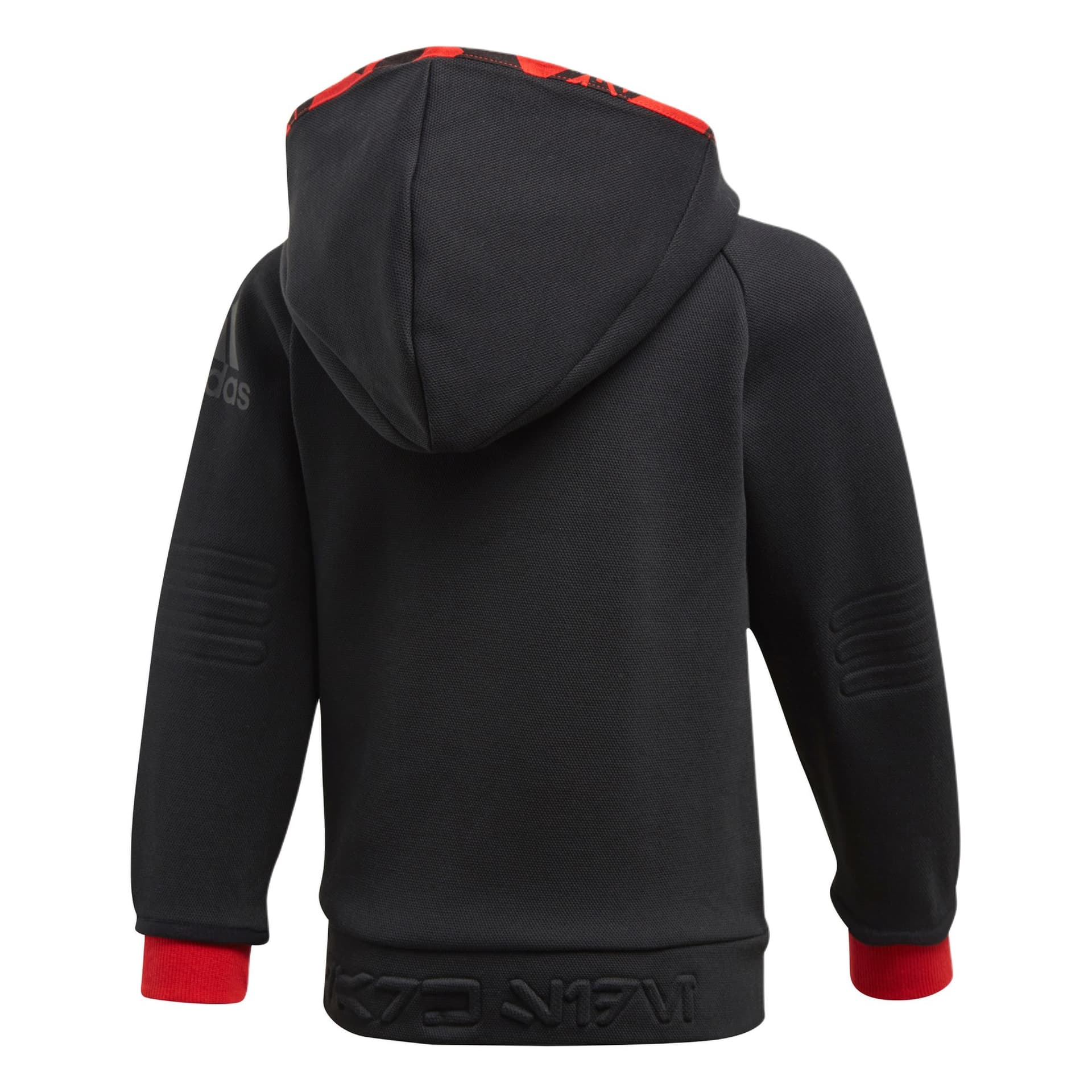 Adidas X XINGQIUDAZHAN LIANMINGKUAN Куртка Черный Ярко-красный Детский - изображение 2