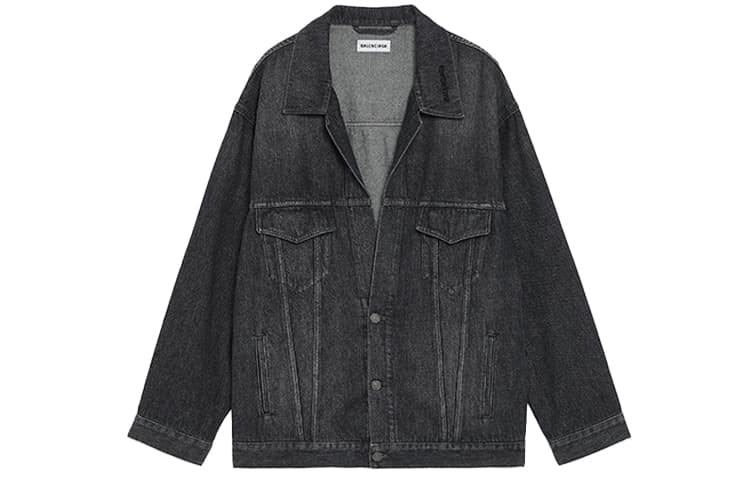 Balenciaga FW21 Denim Jacket Black - изображение 1