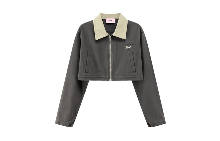 CHUU Cropped Jacket Женская Черная Серый - изображение 1