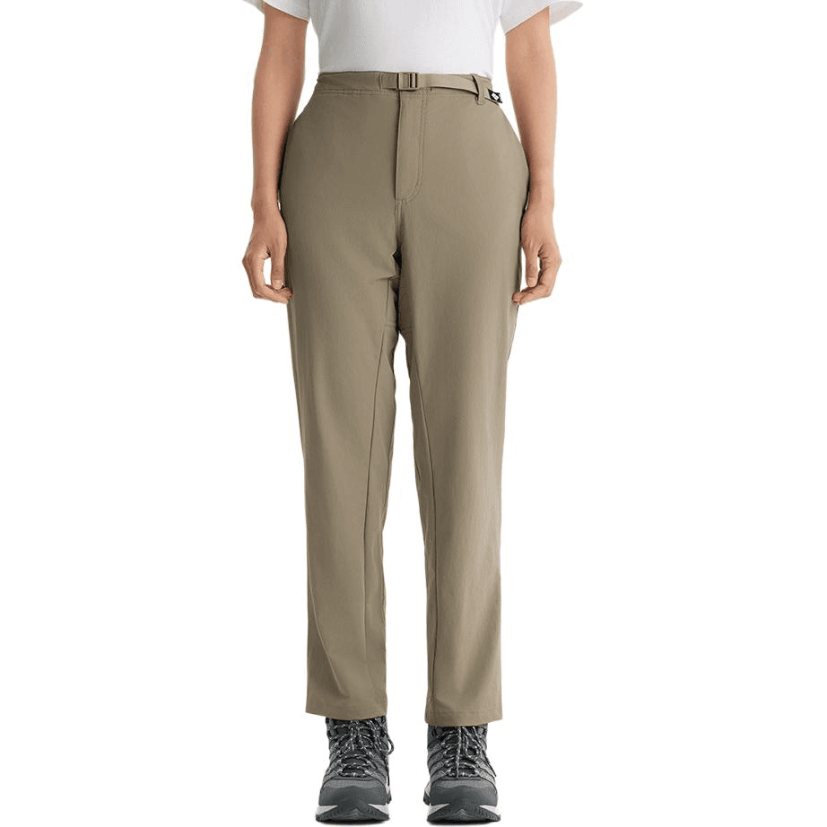 Штаны Columbia Outdoor Minimalistnyy Odnotonnyy Myagkiy Pryamoy Fason Sportivnyye Bryuki Dlya Zhenshchin Svetlo-korichnevyy - изображение 1