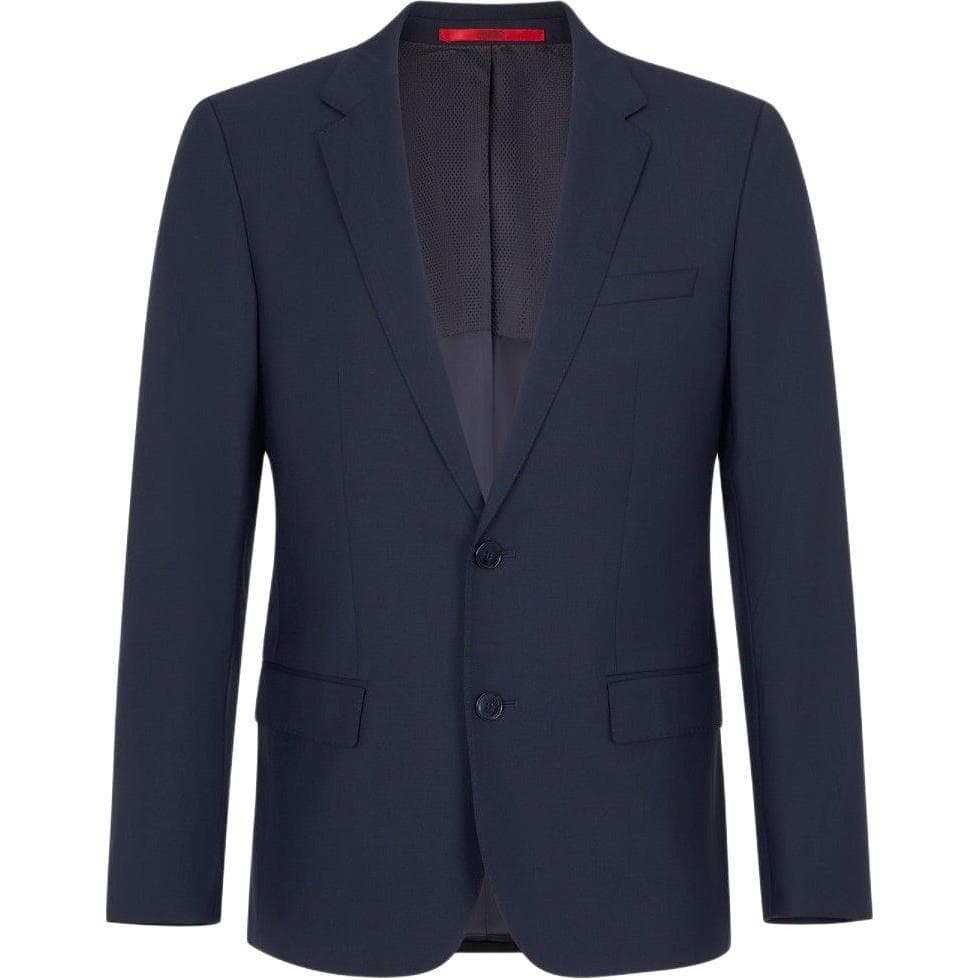 Пиджак HUGO BOSS Бизнес-костюм мужской синий черный - изображение 1