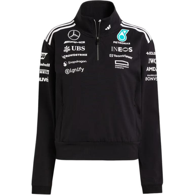 Худи Adidas x Mercedes AMG Petronas F1 Team Motorsport Худи в стиле ханфу Женское Черное Белое - изображение 1