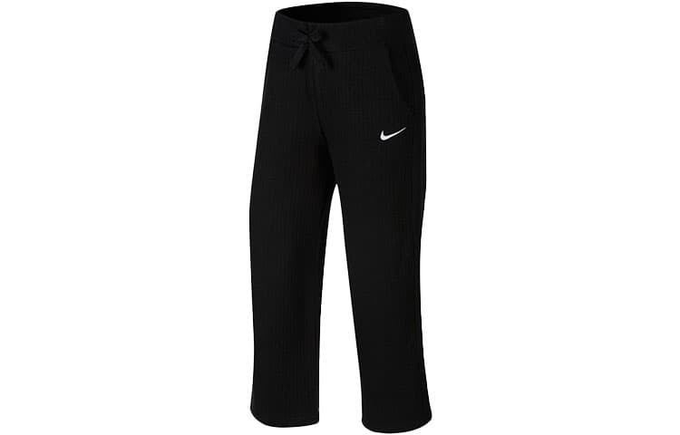 Штаны Nike Cropped Wide-Leg Pants Black - изображение 1