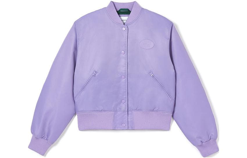 LACOSTE Бейсбольная куртка Женская Фиолетовая - изображение 1