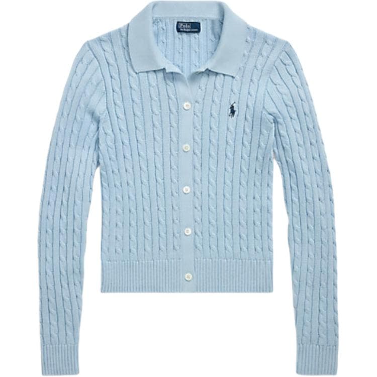 Кофта Polo Ralph Lauren Трикотаж Женский Холодный Разборный Обруч Синий - изображение 1