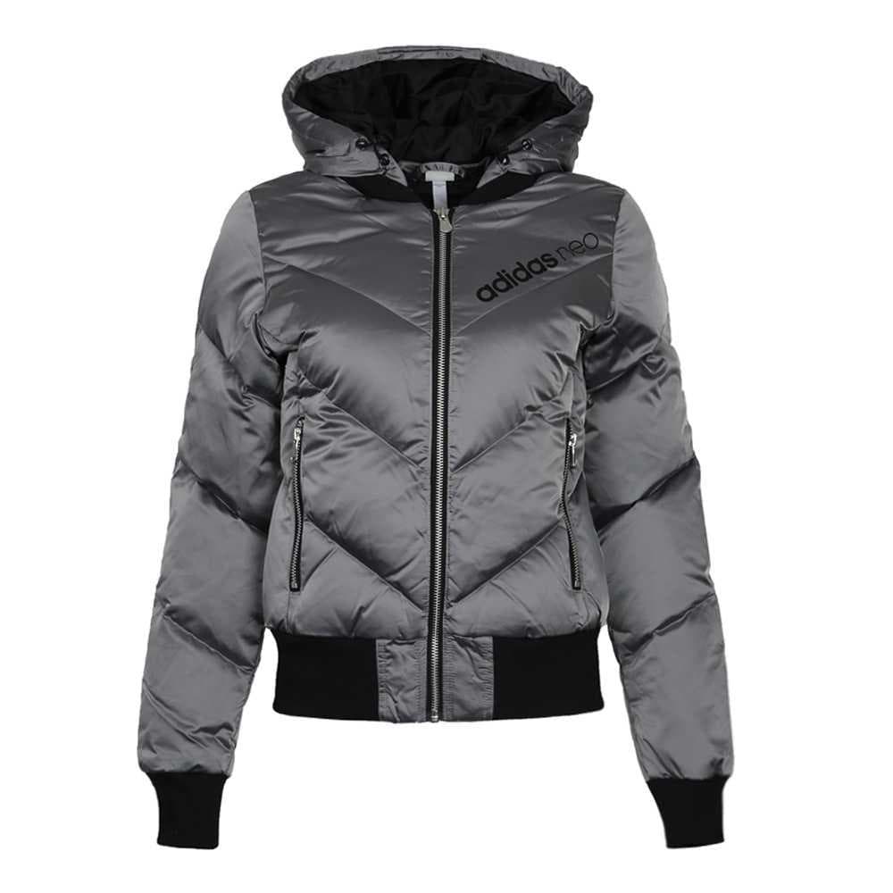 Пуховик ADIDAS NEO M CHNGNT DWN JK Пуховик Женский Серый - изображение 1