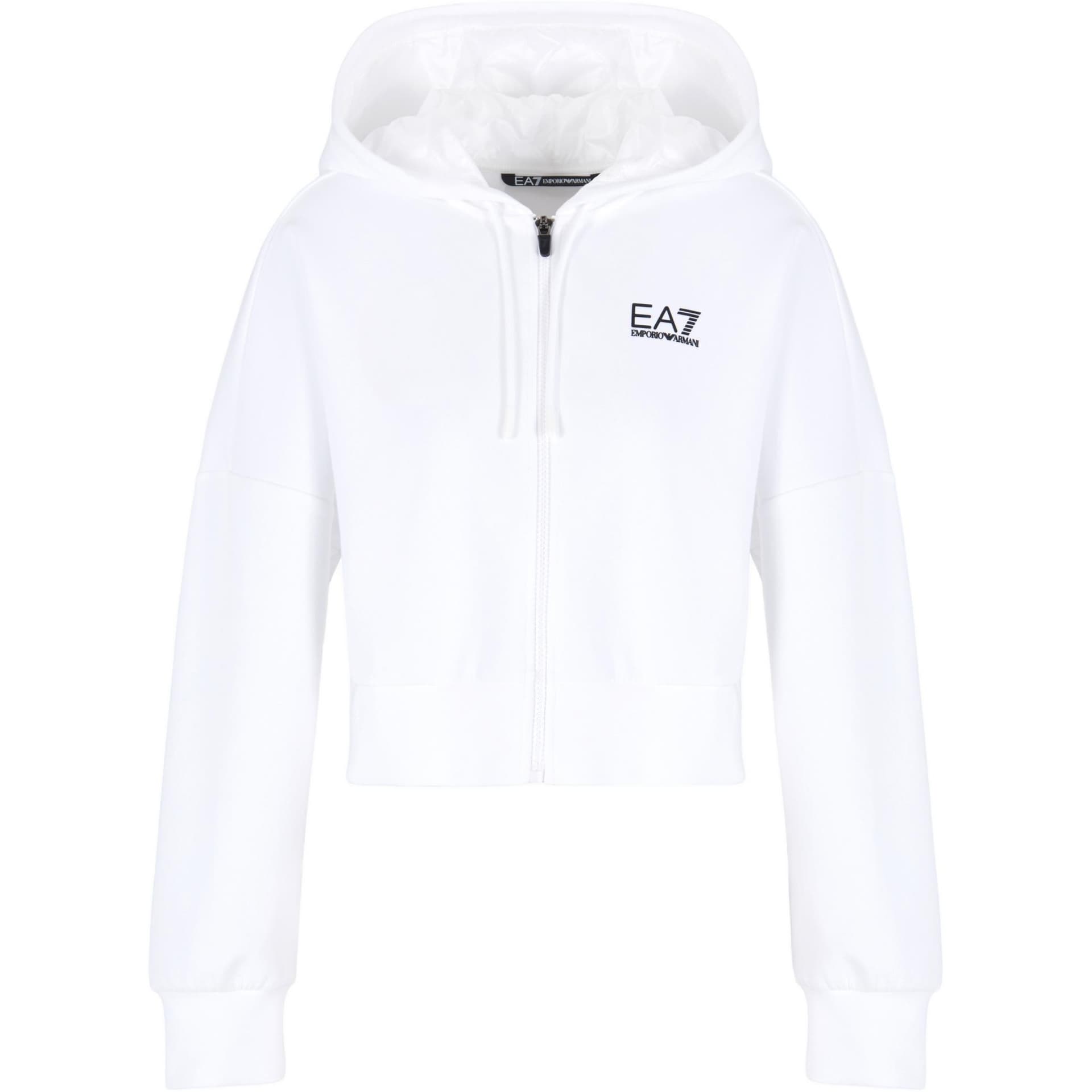 Худи EMPORIO ARMANI EA7 SS25 Толстовка Женское Белое - изображение 1