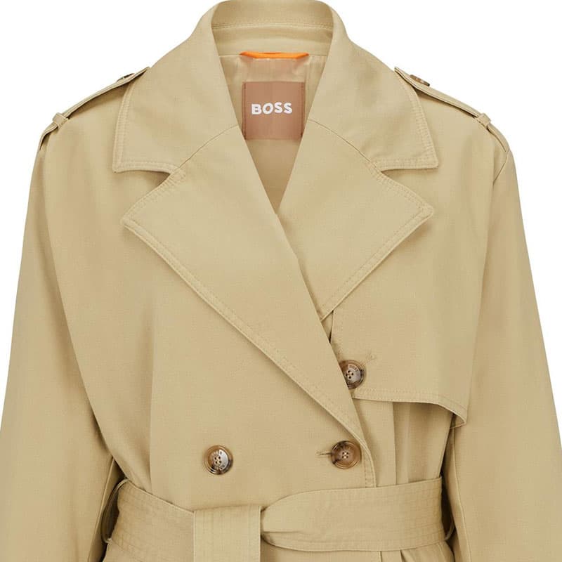 HUGO BOSS SS23 Тренчкот Женский Хаки - изображение 5