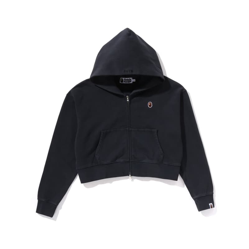 Худи A BATHING APE SS25 Женская короткая толстовка на молнии с капюшоном - изображение 1