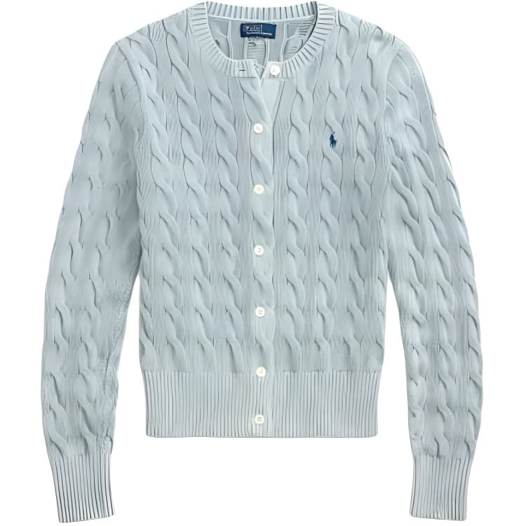 Кофта Polo Ralph Lauren Трикотаж Облегающий Женские Светло-синий - изображение 1
