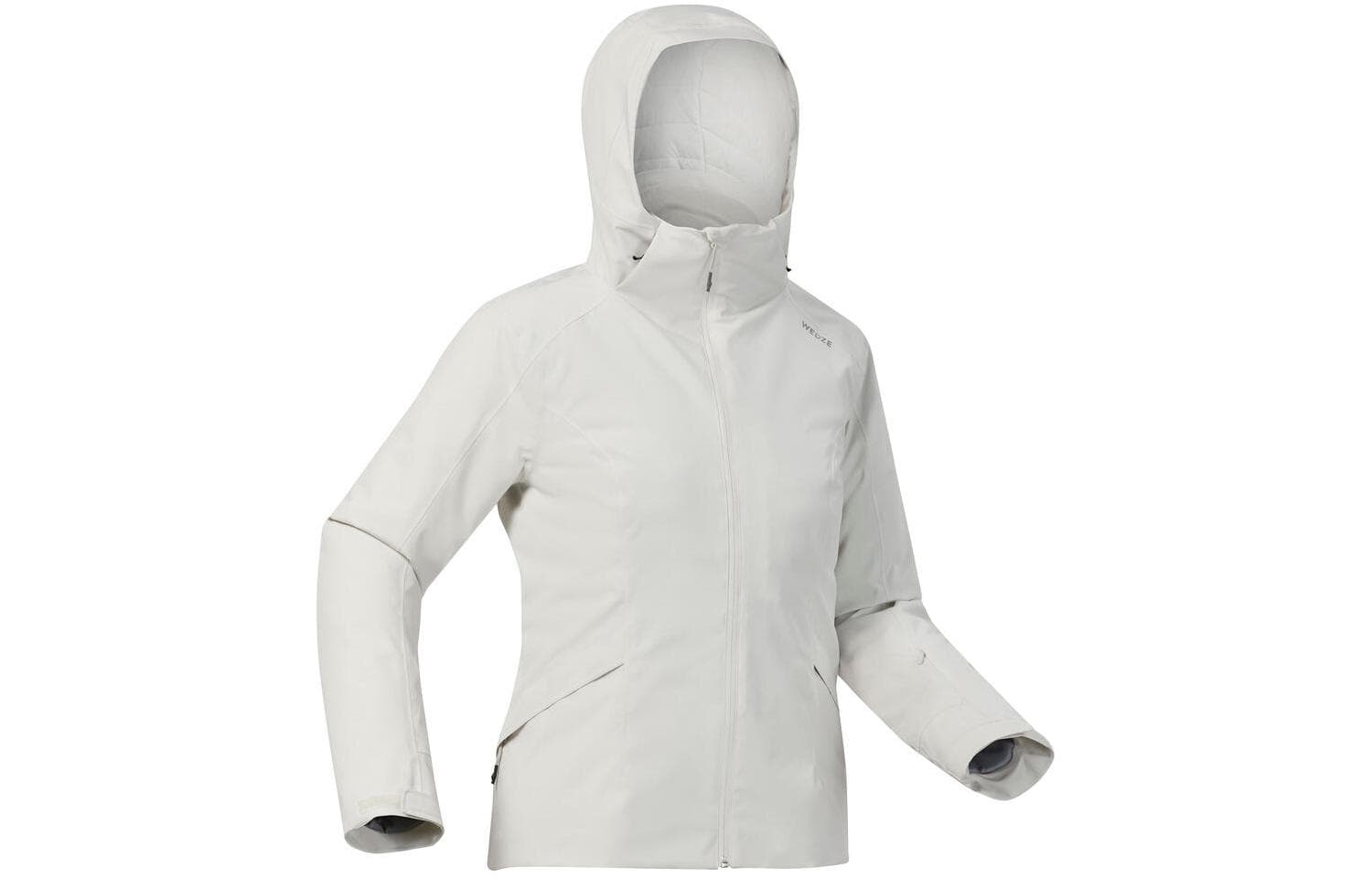 DECATHLON Хлопковый пуховик женский Лунный камень серый - изображение 1