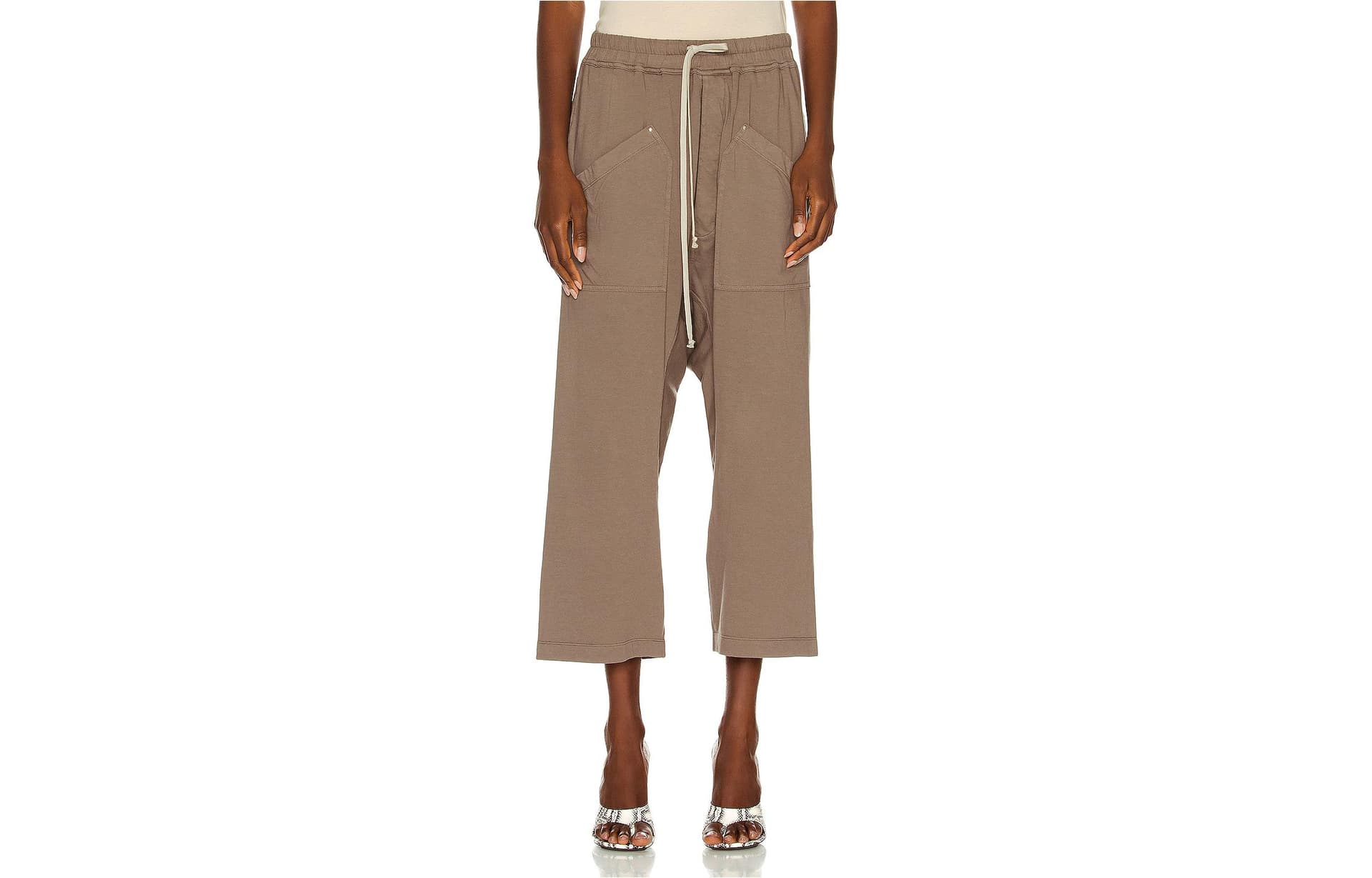 Штаны Rick Owens DRKSHDW Песочный Женские Повседневные Брюки - изображение 1