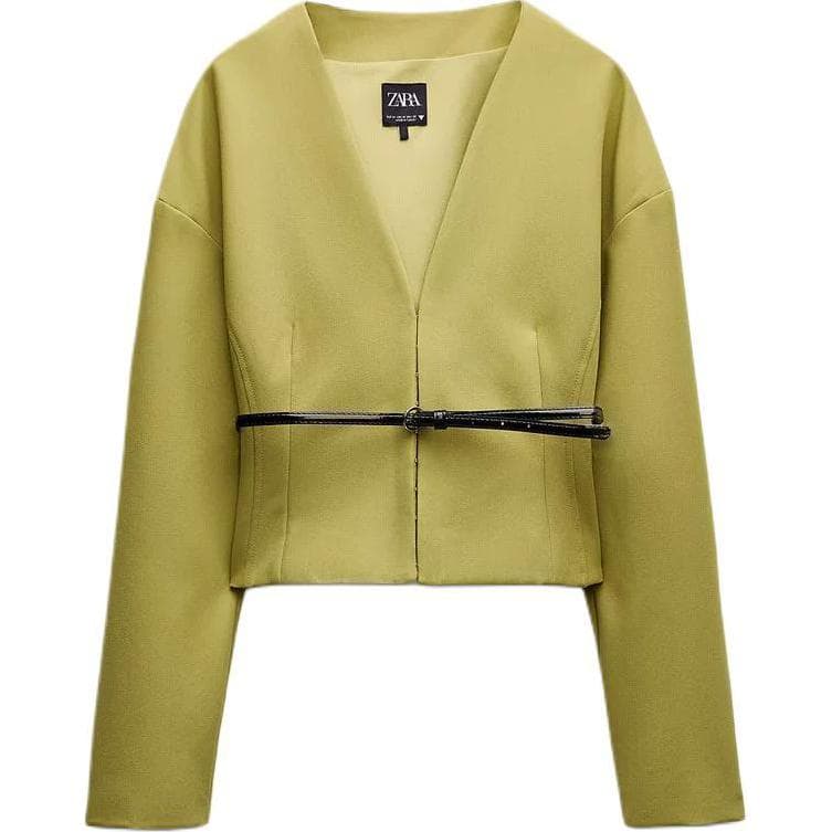 ZARA Бизнес-костюм женский зеленый - изображение 1