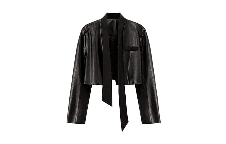 CHUU Черные Женские Кожаные Куртки - изображение 1