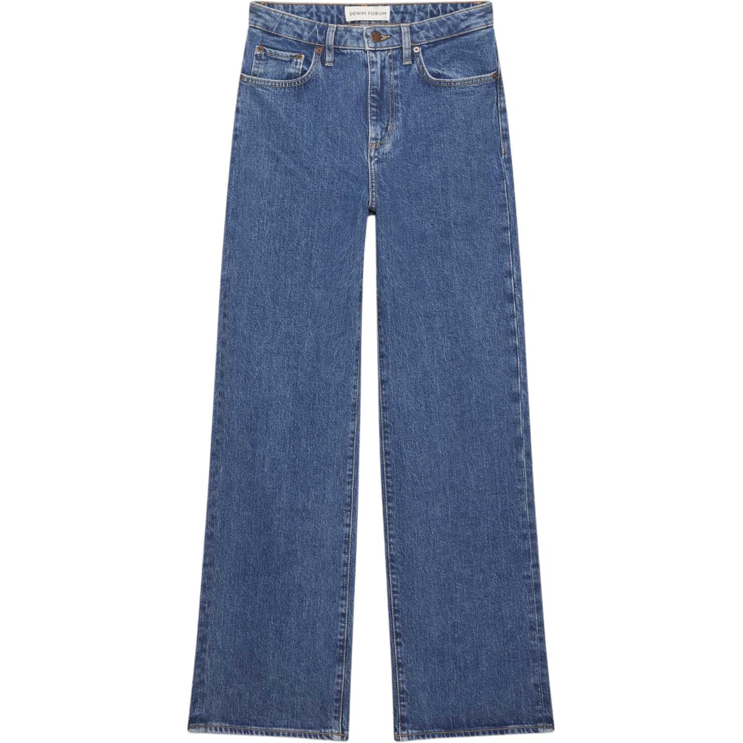 Джинсы ARITZIA Деним FORUM Rowan Curve Форма Супер Hi Высота посадки Straight Jean Джинсы Женские Средний Blu Средне-голубой - изображение 1