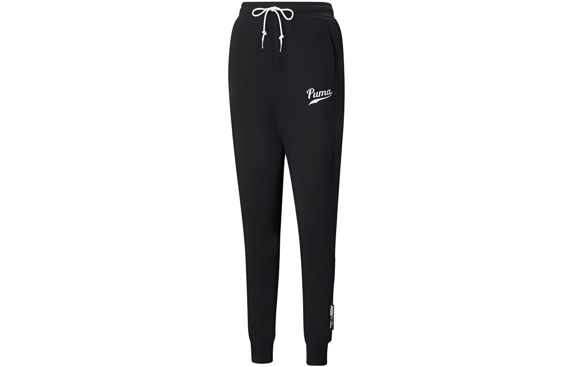 Штаны PUMA Черные Женские Вязаные Тренировочные Брюки - изображение 1