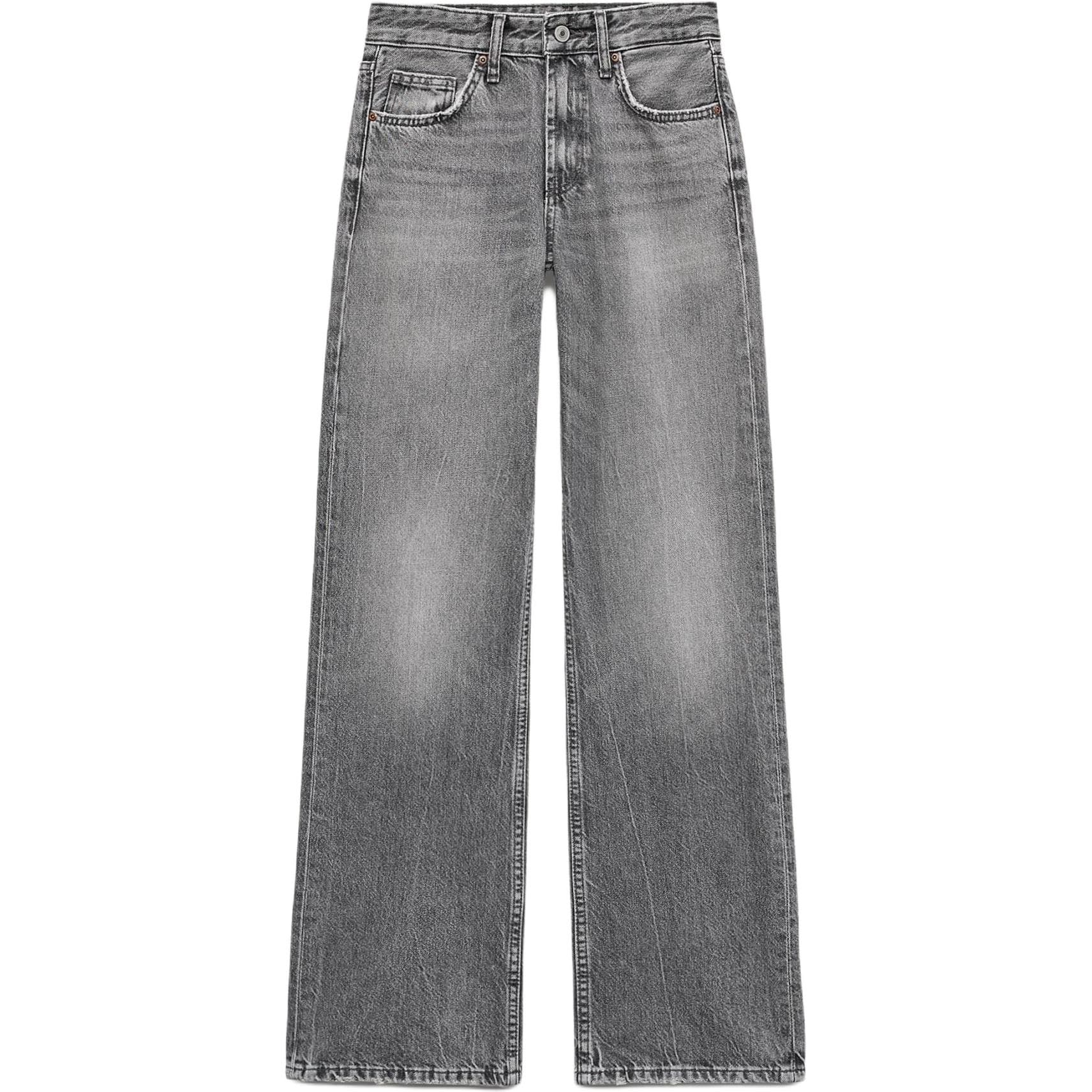 Джинсы ZARA Trf Серые Женские Джинсы - изображение 1