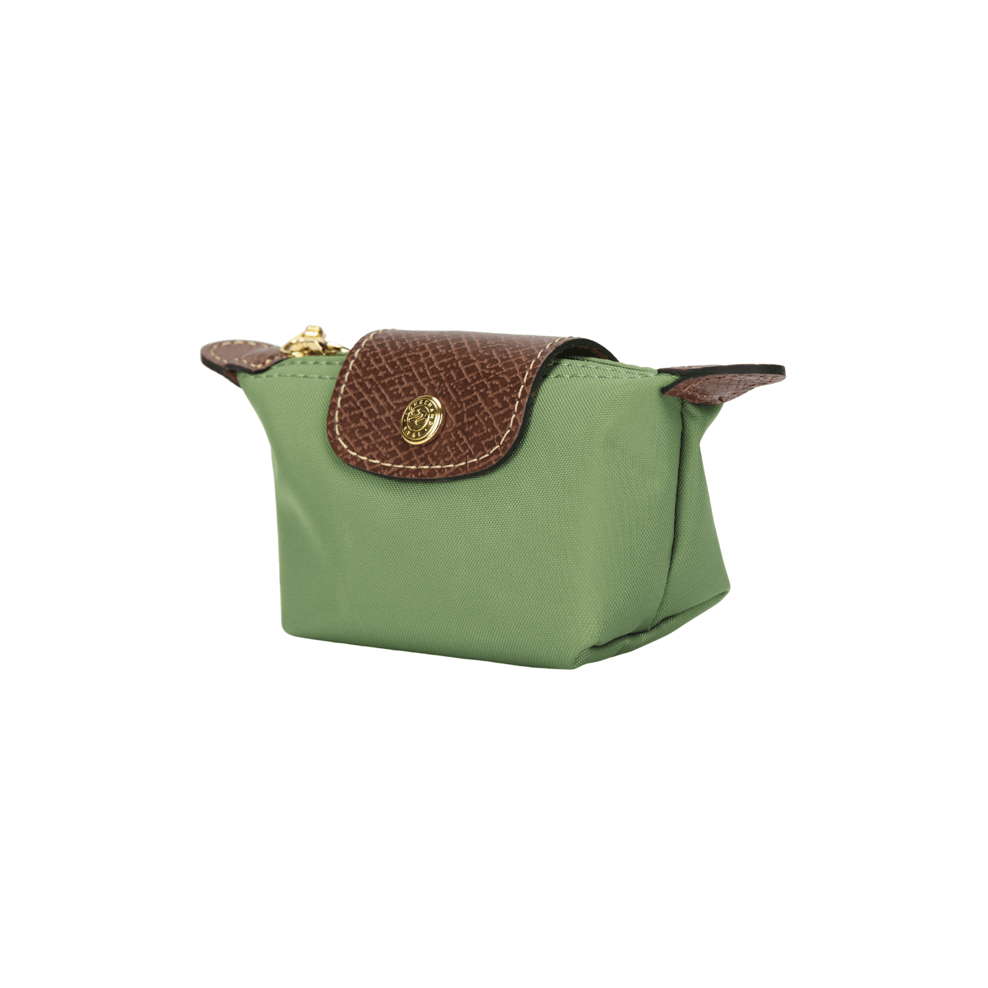 Портмоне LONGCHAMP Le Pliage Полиамид Холст Клатч Кошелек для монет Женский Авокадо Зеленый - изображение 2