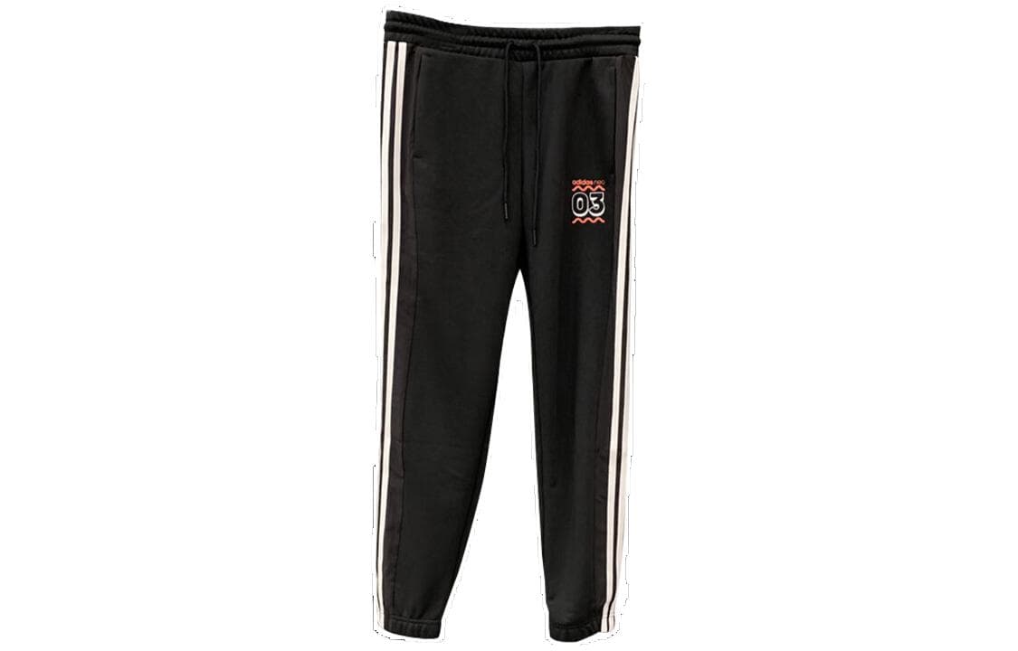 Штаны ADIDAS NEO Вязаные Тренировочные Штаны Женские Черные - изображение 1