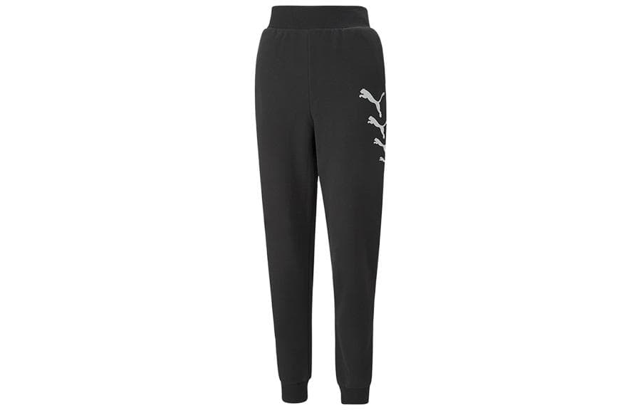 Штаны PUMA Черные Женские Вязаные Тренировочные Брюки - изображение 1