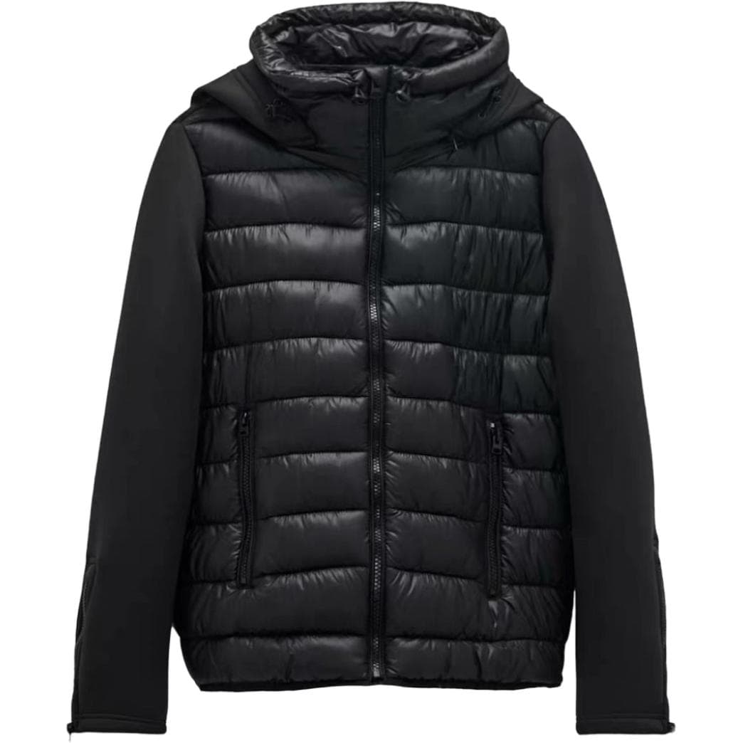 ZARA Утепленная куртка женская черная - изображение 1