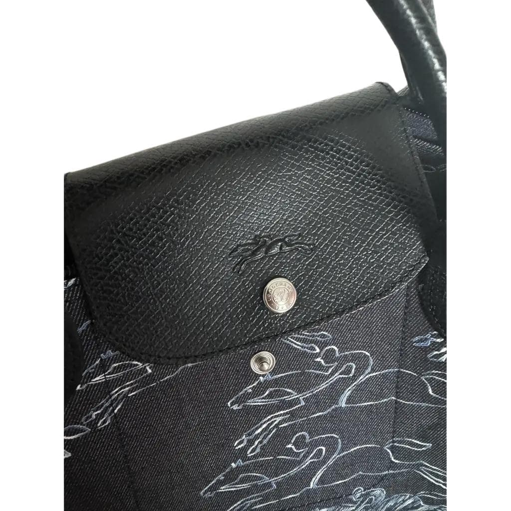 LONGCHAMP Le Pliage Хлопковая Путешественная Сумка Женская Морской Синий - изображение 4