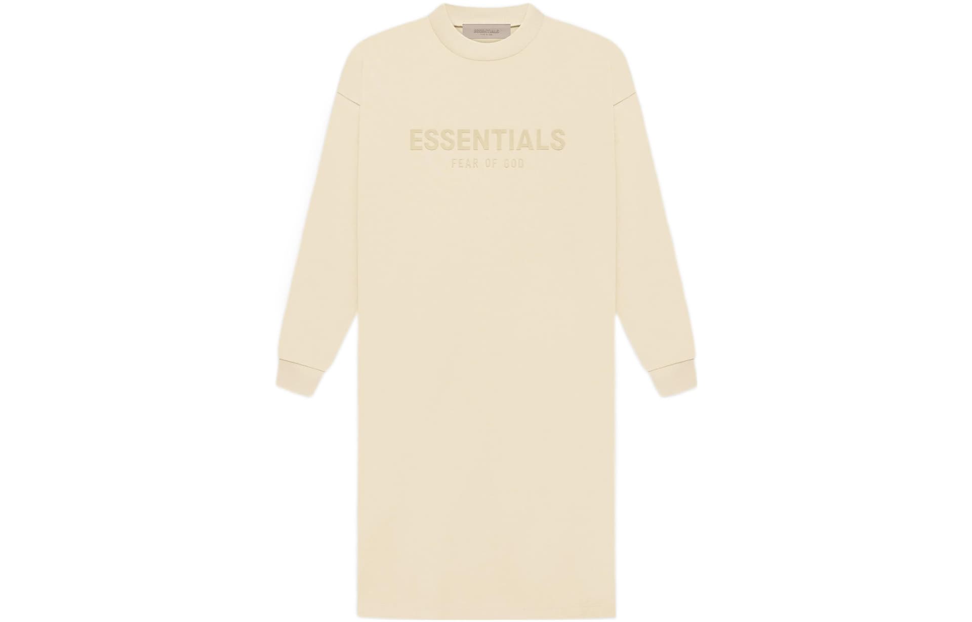 Платье Fear of God Essentials FW22 Womens Ls Tee Dress Canary Logo - изображение 1