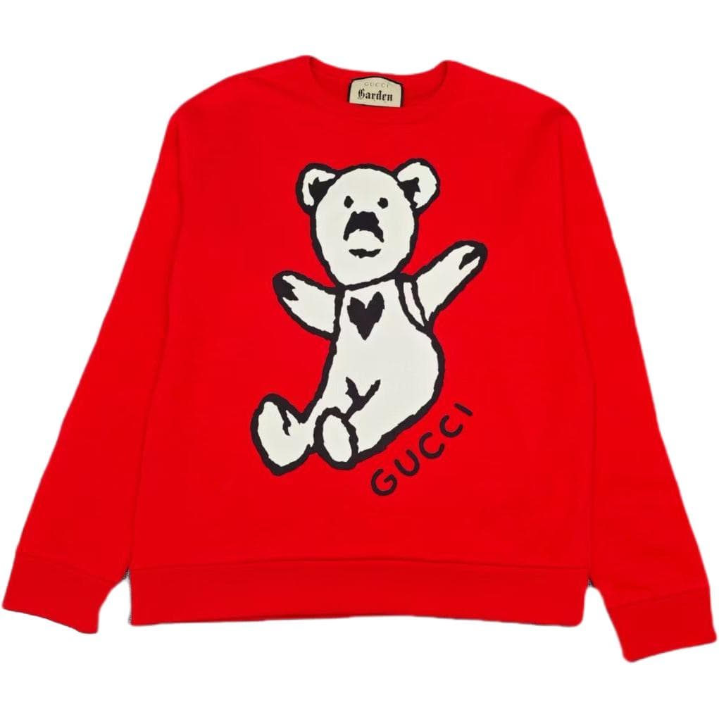 Кофта Gucci Printed Crewneck Sweatshirt Red - изображение 1