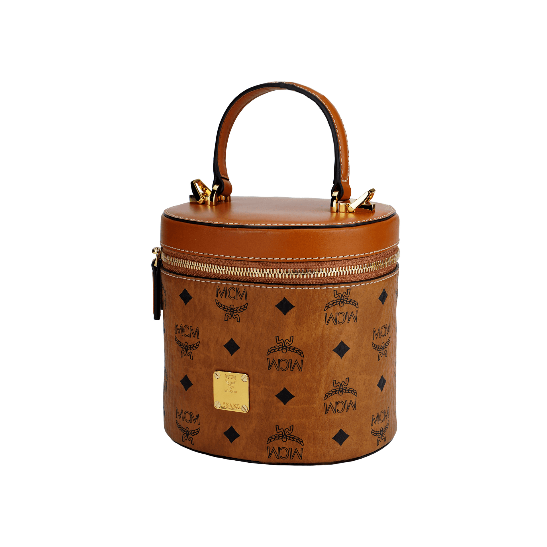 Сумка MCM Visetos Cylinder Bag Small Cognac - изображение 2