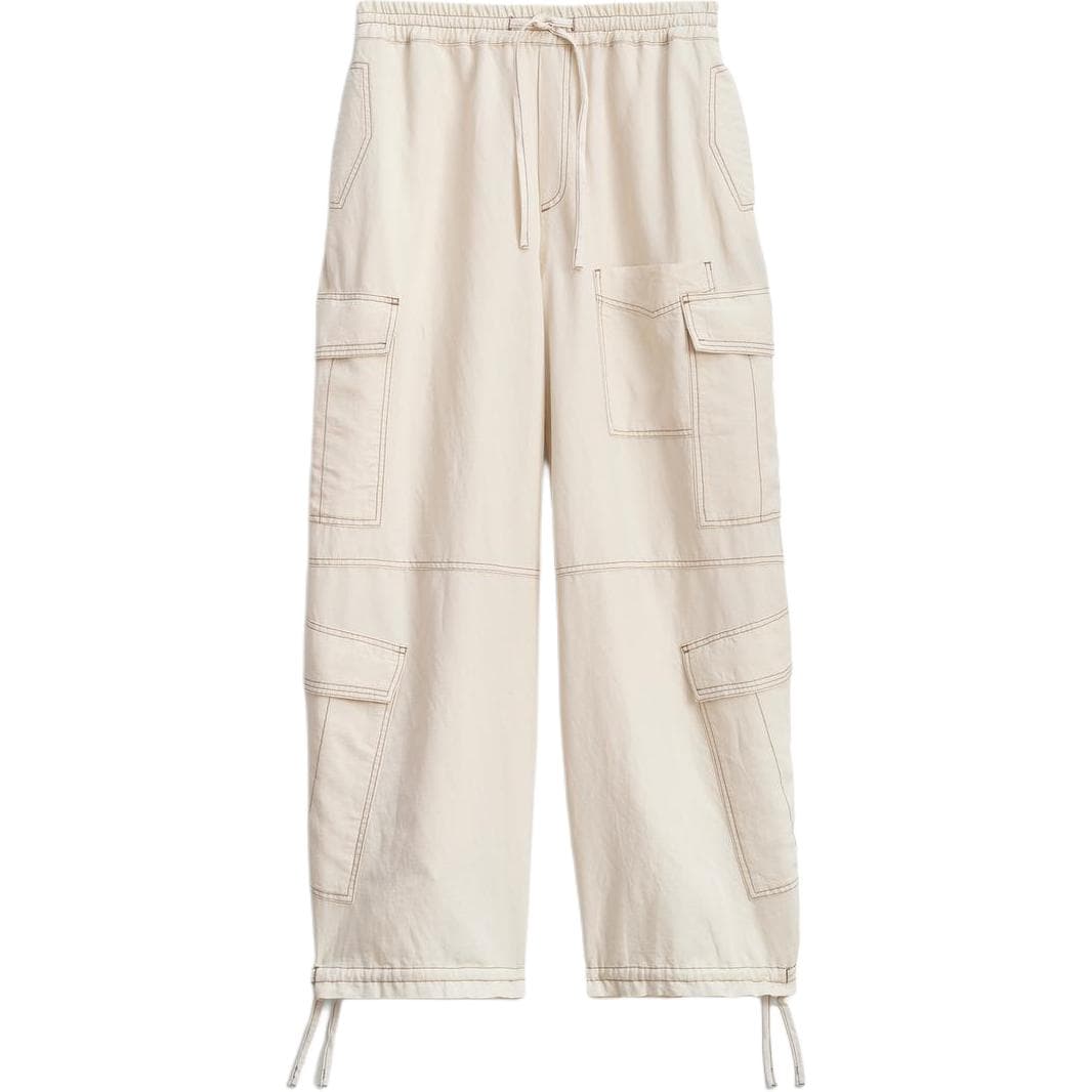 Штаны ZARA Карго Брюки Мужские Натуральный Белый - изображение 1
