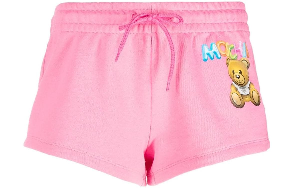 Шорты MOSCHINO Розовые Женские Повседневные Шорты - изображение 1