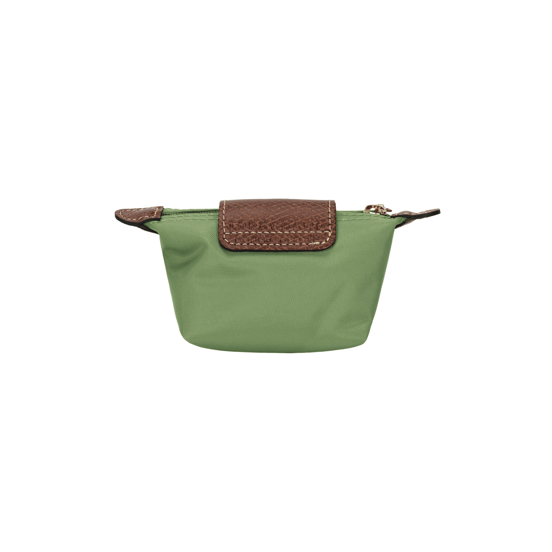 Портмоне LONGCHAMP Le Pliage Полиамид Холст Клатч Кошелек для монет Женский Авокадо Зеленый - изображение 3