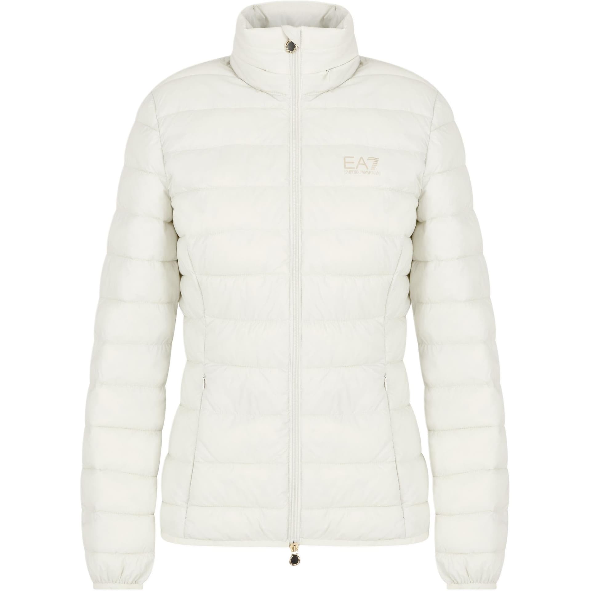 EMPORIO ARMANI EA7 Хлопковый пуховик женский белый - изображение 1