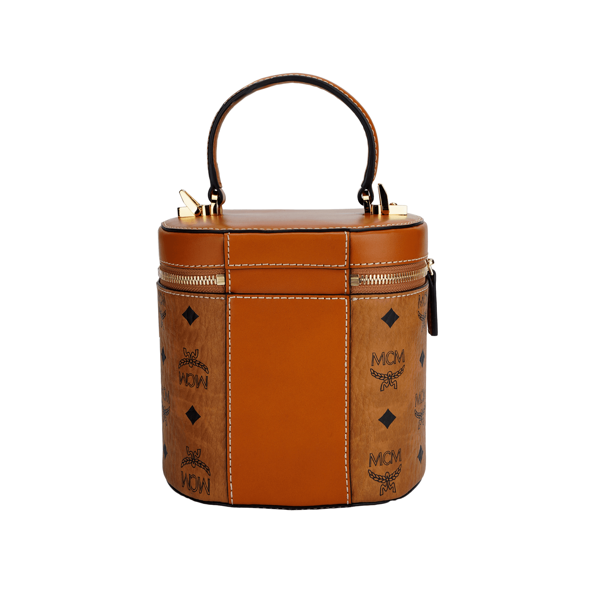 Сумка MCM Visetos Cylinder Bag Small Cognac - изображение 3