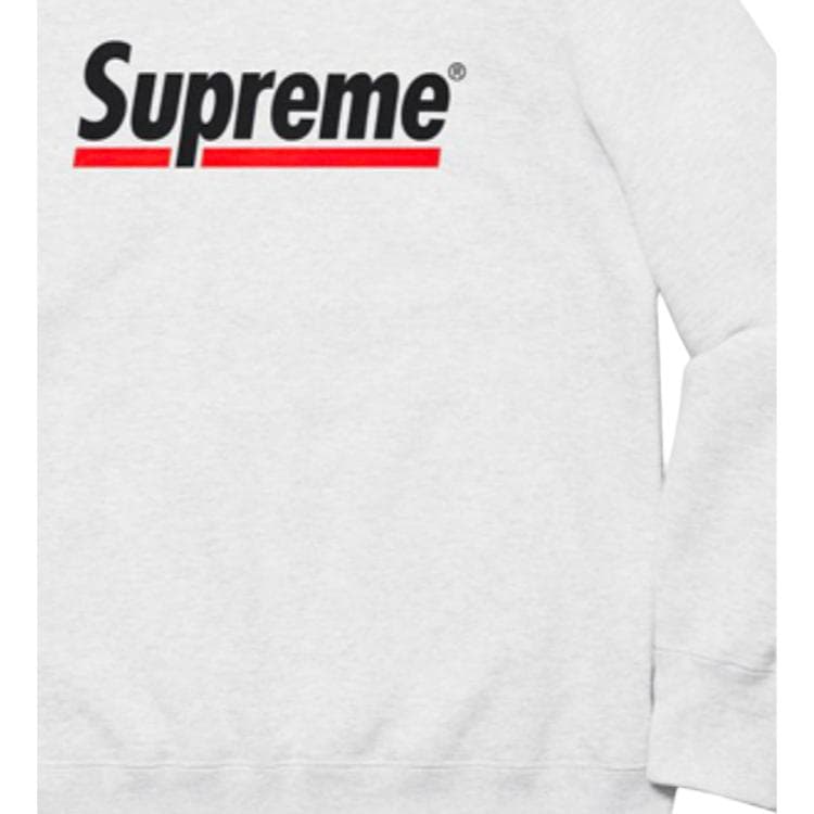 Худи Supreme Underline Crewneck Light Grey - изображение 2