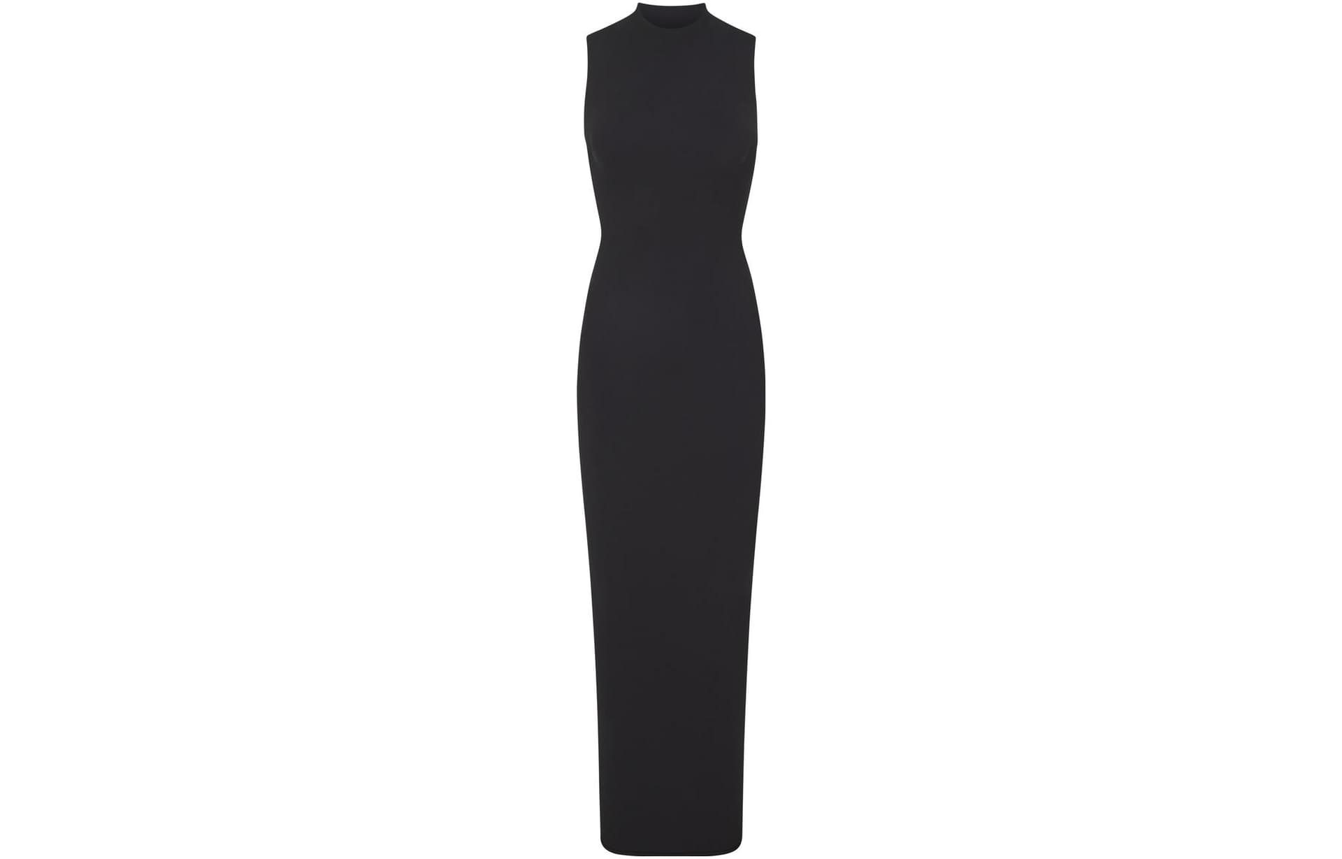 SKIMS FITS EVERYBODY SLEEVELESS MOCK NECK DRESS ONYX - изображение 1