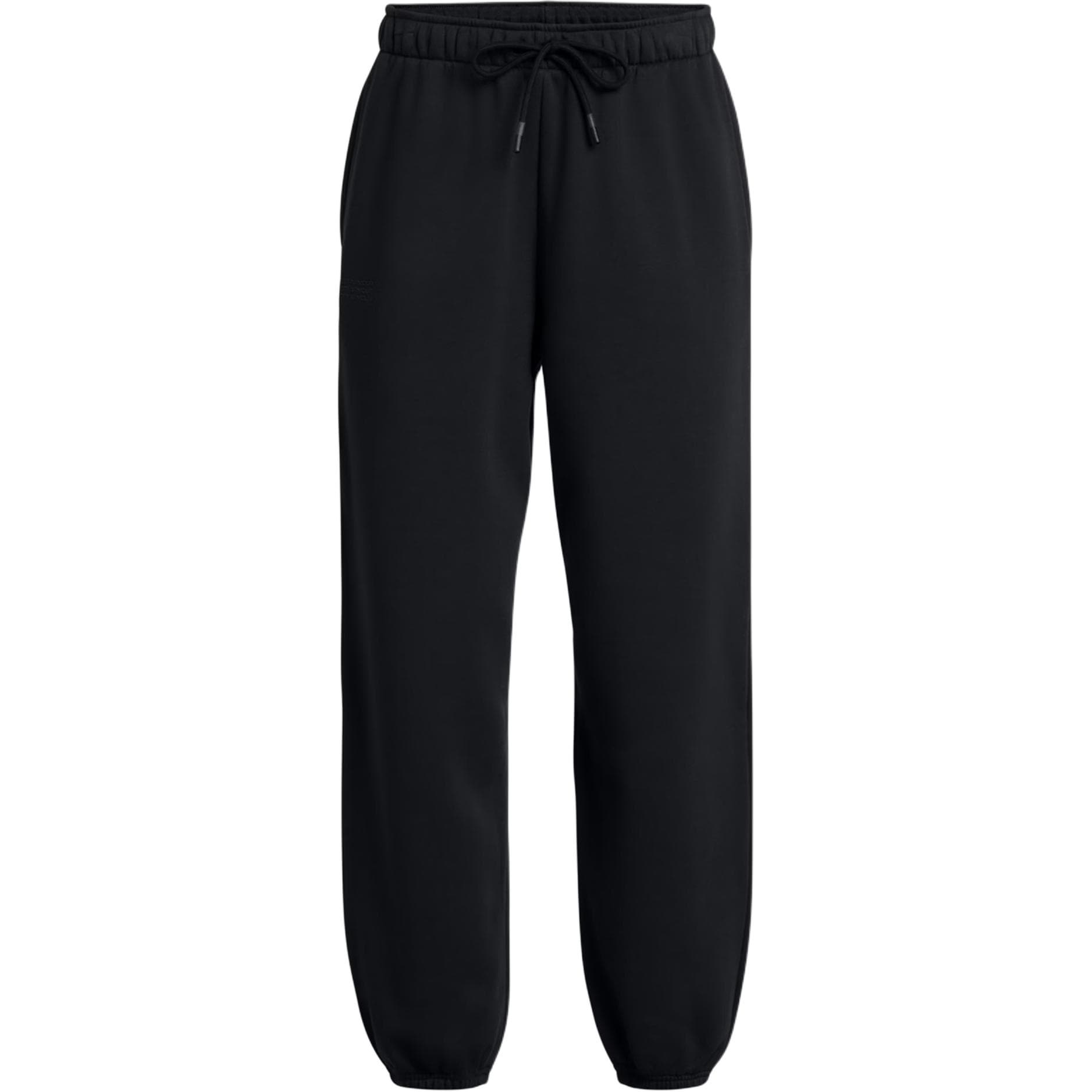 Штаны Under Armour IconWordmark Флис Oversized Вязаные Тренировочные Брюки Женские Черные - изображение 1