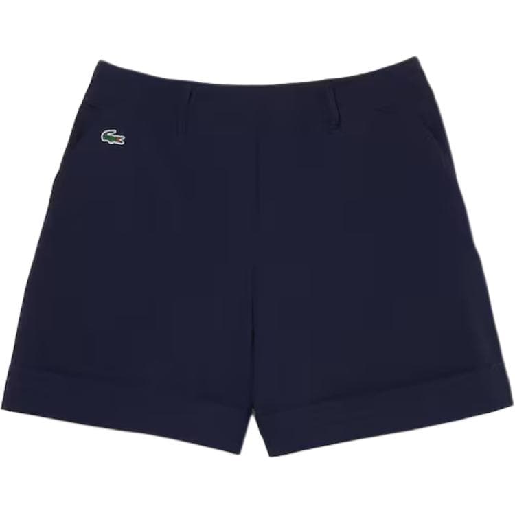 Шорты LACOSTE Повседневные шорты женские морского синего цвета - изображение 1