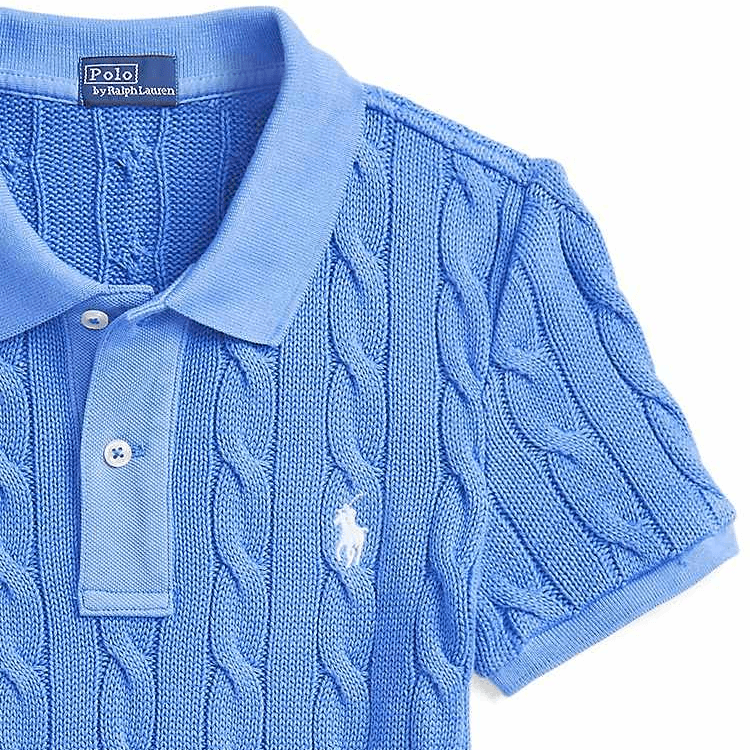 Polo Ralph Lauren SS25 Polo Облегающий Женский Синий - изображение 4