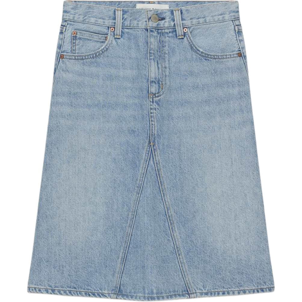 ARITZIA FW24 Деним FORUM Юбка из денима '90-х MIDI Женская BLEU Синий - изображение 1