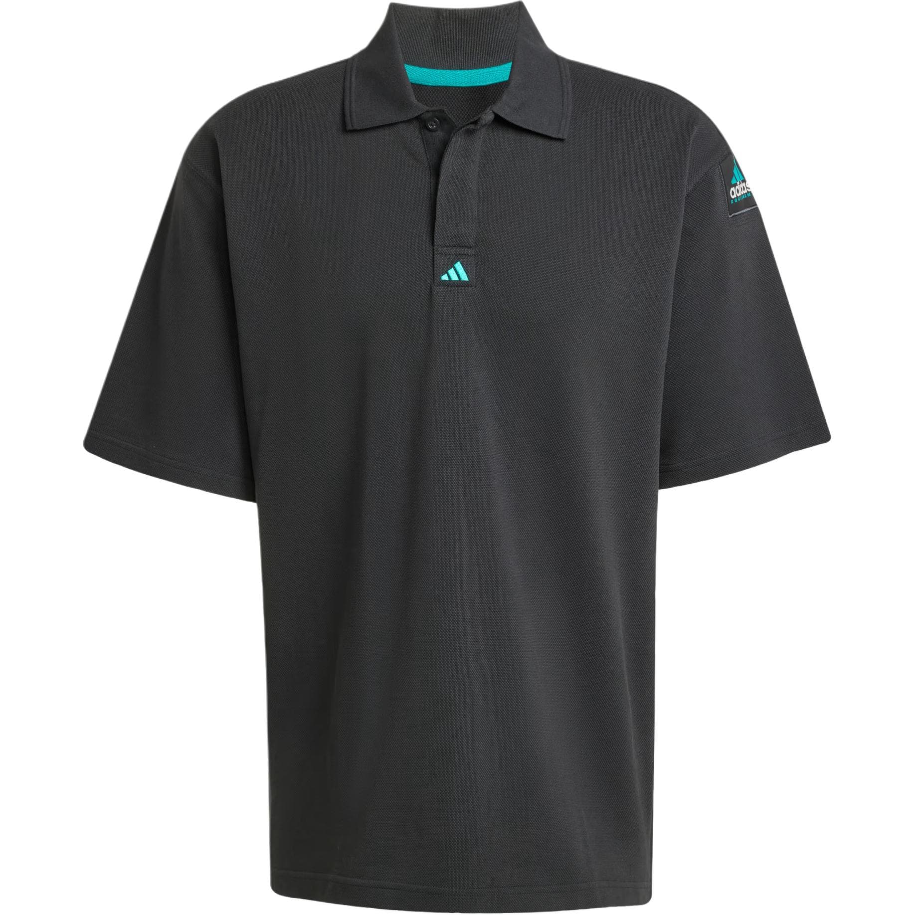 Поло adidas Clothing Мужское черное поло - изображение 1