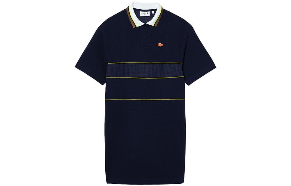 Платье LACOSTE Темно-синий Женские Платья с Коротким Рукавом - изображение 1