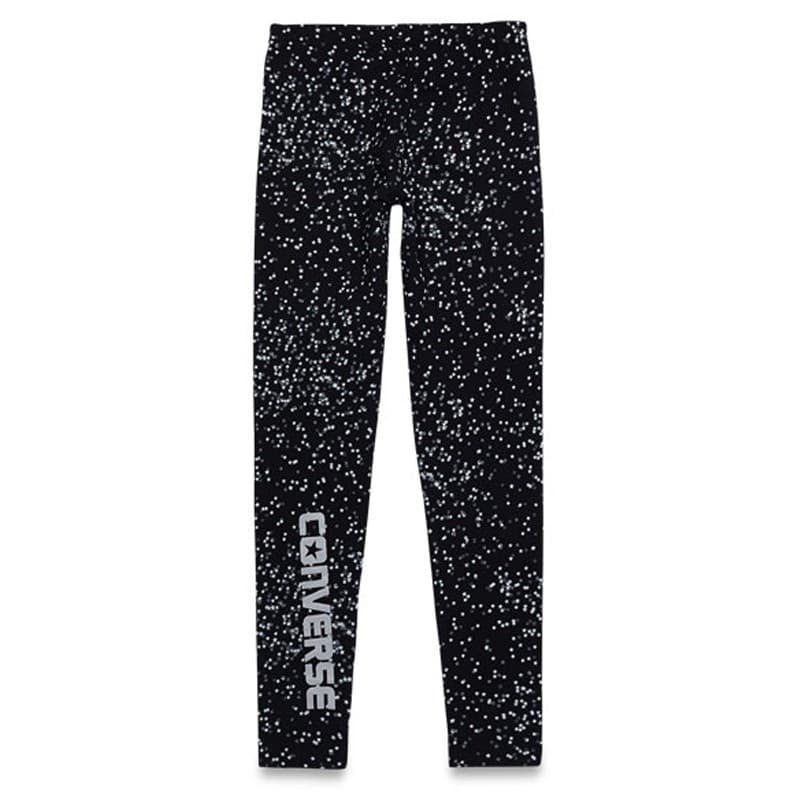 Штаны Converse Вязаные тренировочные брюки женские черные - изображение 1