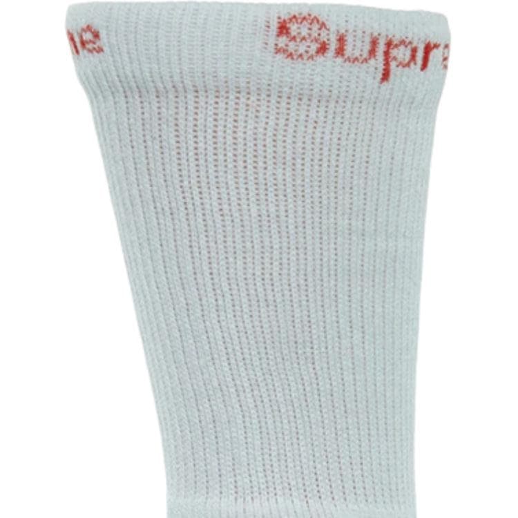 Носки Supreme Hanes Crew Socks White - изображение 3
