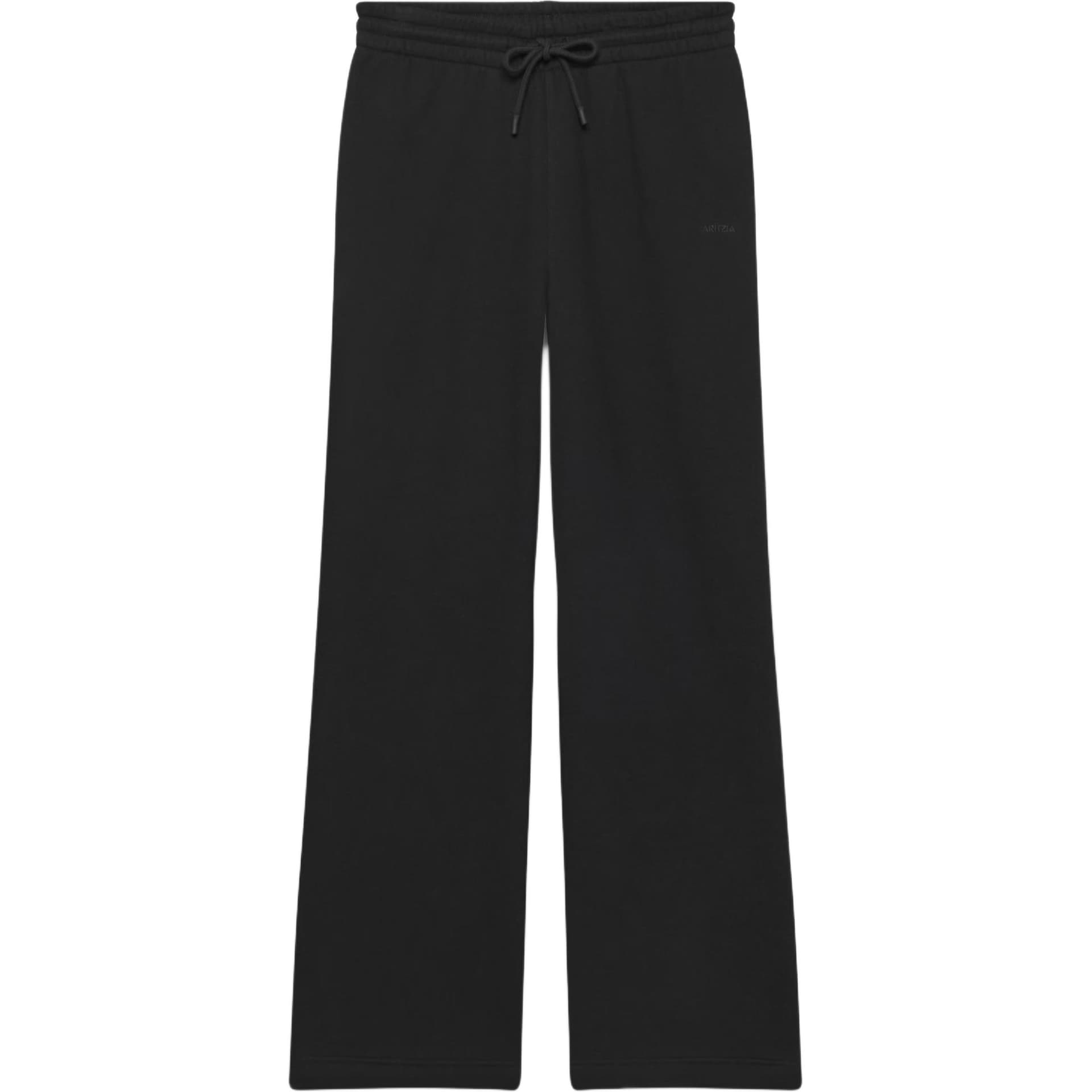 Штаны ARITZIA Sweatfleece Cozy Флис BOYFRIEND Базовый Широкий Спортивные Штаны Вязаные Тренировочные Брюки Женские Черные - изображение 1
