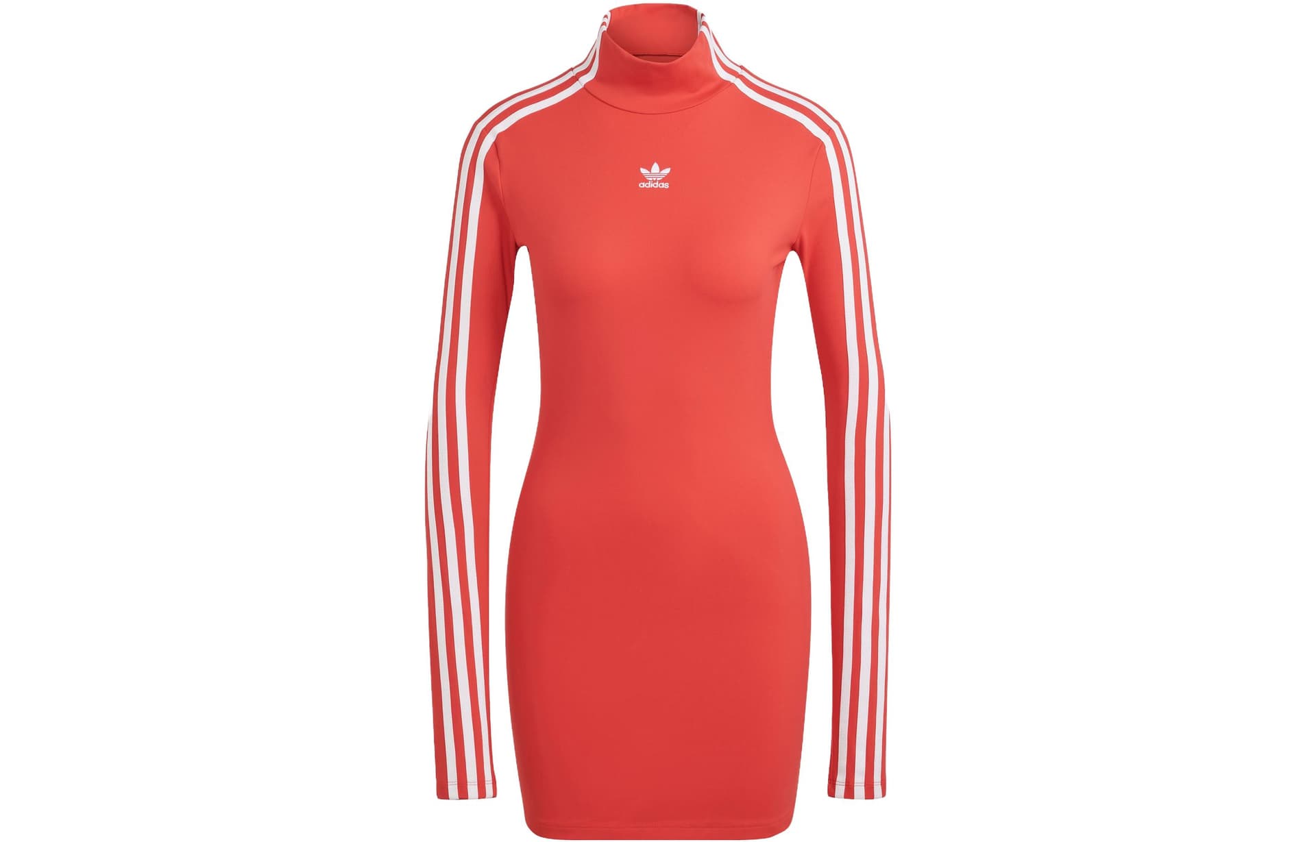 Платье Adidas Originals The Baddie Edit Красный Женские Длинные Платья с Рукавами - изображение 1