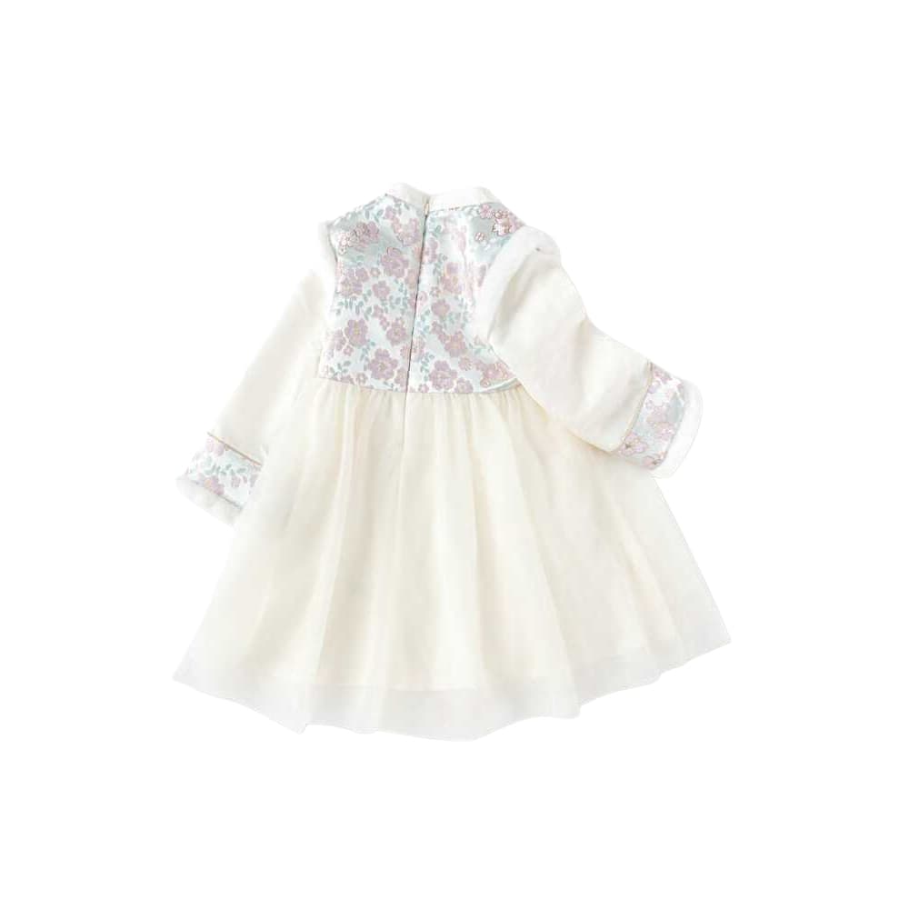 BALABALA Платье FW24 Белый Фиолетовый Детское 3-7 лет - изображение 2