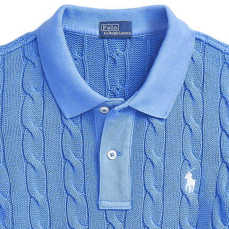Polo Ralph Lauren SS25 Polo Облегающий Женский Синий - изображение 3