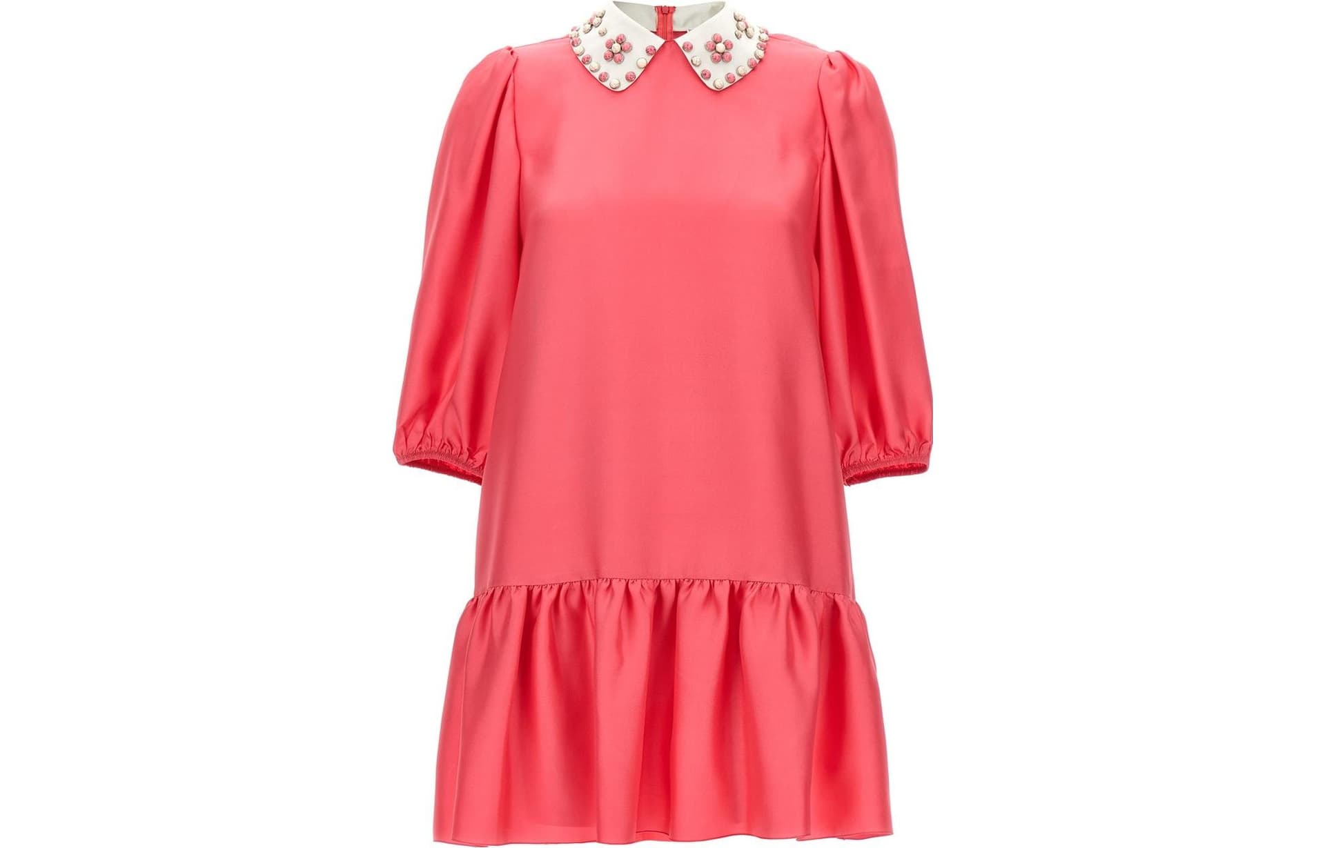 Платье RED VALENTINO Короткий Sleeved Платье Женские Розовый - изображение 1